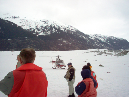 Our Helicopter on the Glacier