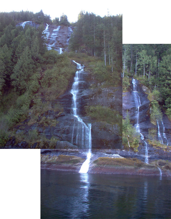 Panoramic View of a Waterfall