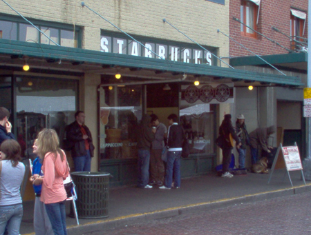 The Original Starbucks Store. Yes, we had some coffee there.    We also viewed the World Domination Map.  The baristas told us it's out of date.