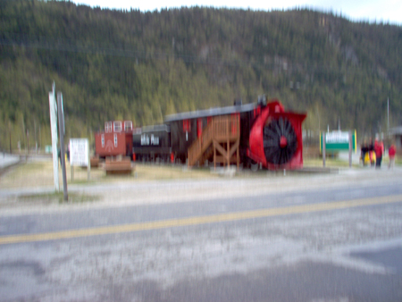 A Steam Powered Snow Plow of the White Pass Railway