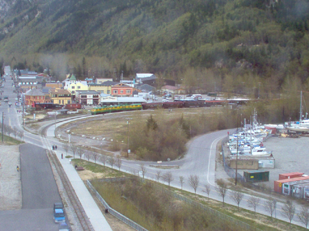White Pass Railway Train Returning