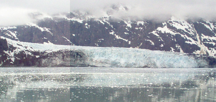 A Panoramic View of the Margerie Glacier