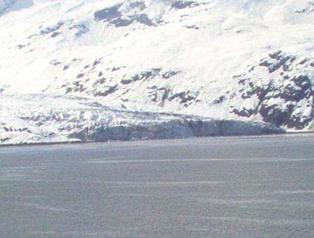 This glacier is called the "Blue Lamplugh" for obvious reasons