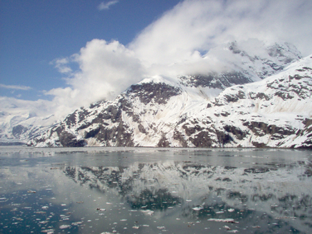 Looking back down the Johns Hopkins Inlet towards Jaw Point