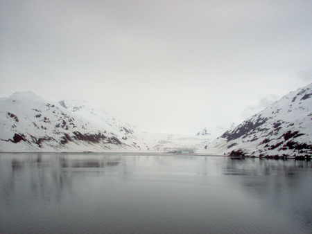 Like all of the glaciers in this part of the bay, the Reid is reteating.