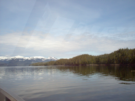 Looking past Bold Island across George Inlet towards Mountain Point and Ketchikan Beyond